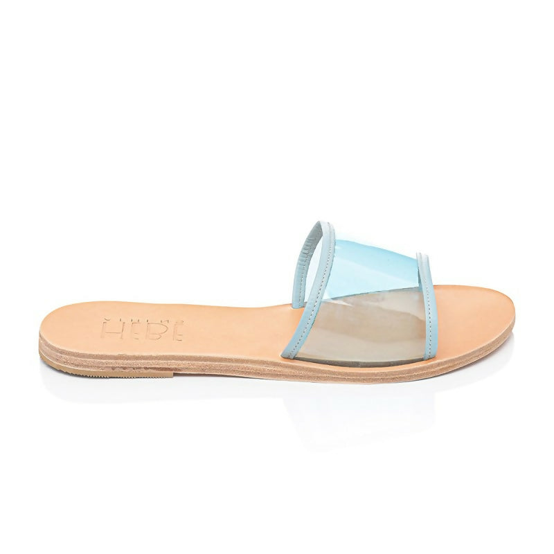 Ersa Light Blue Leather Sandals