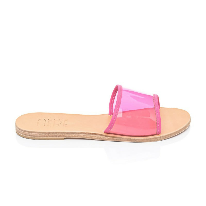 Ersa Pink Leather Sandals