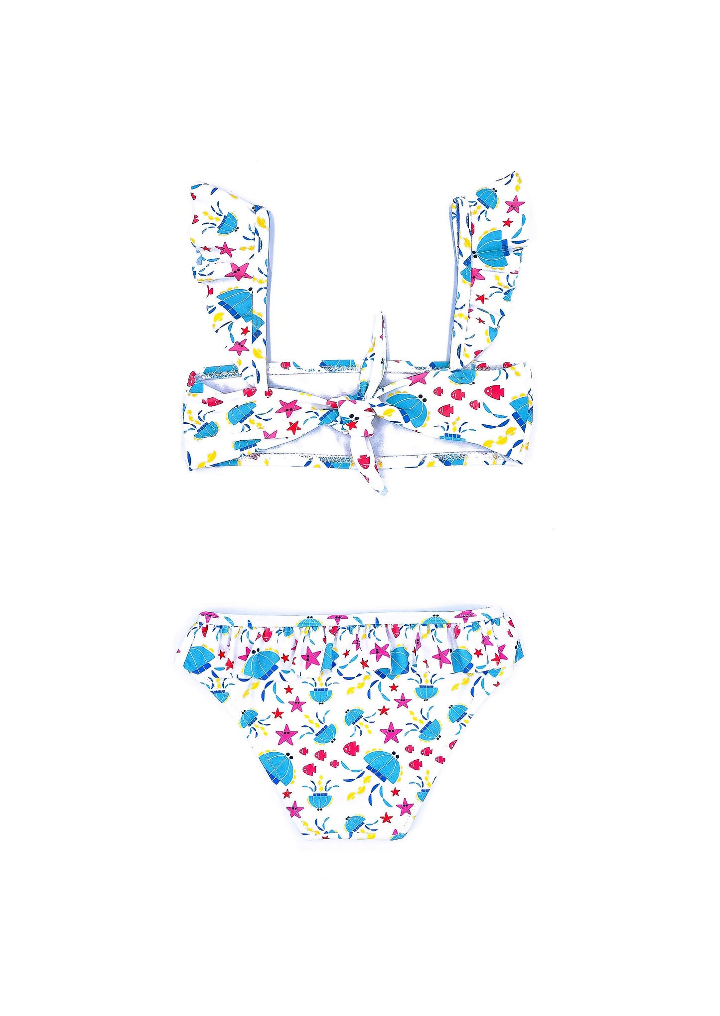 Jellyfish tie back bikini set