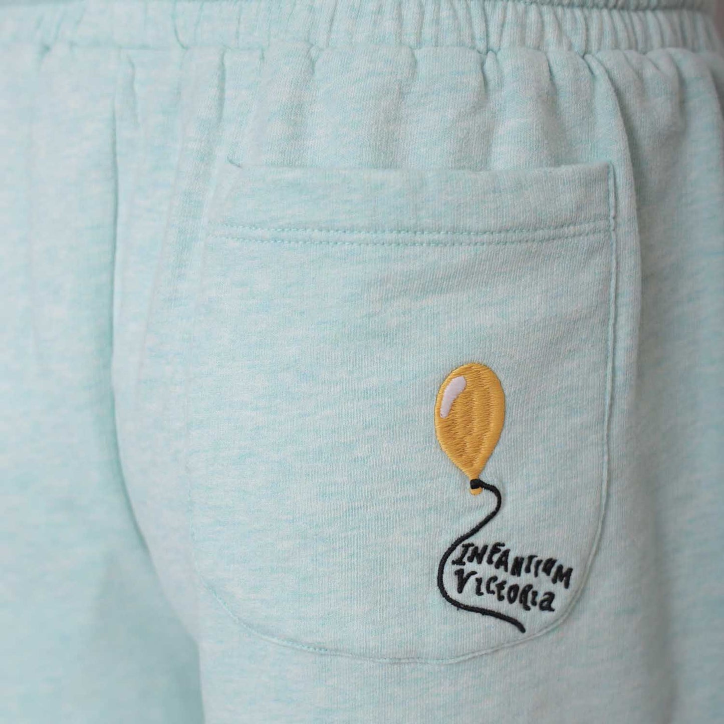 Mint Green Girls and Boys Sweat Shorts