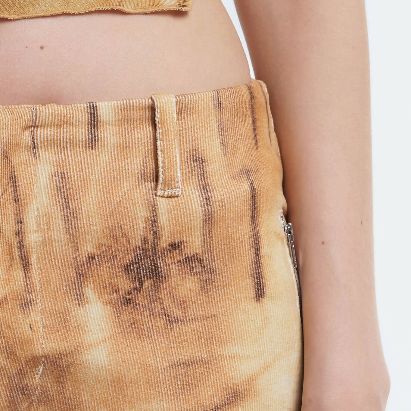 Flared Utility Pant in Rust