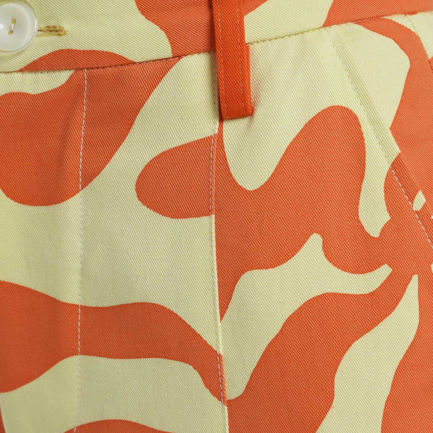 Mid Rise Flare Pant in Tequila Sunrise