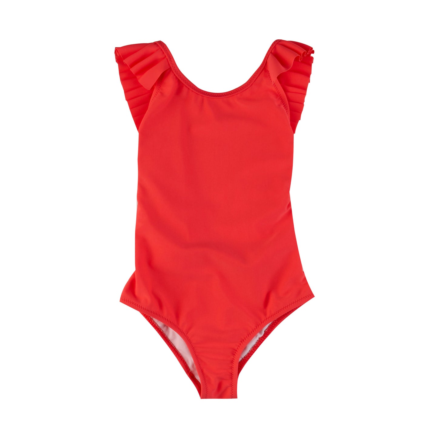 GIRL'S ONE PIECE PLEATED CORAL
