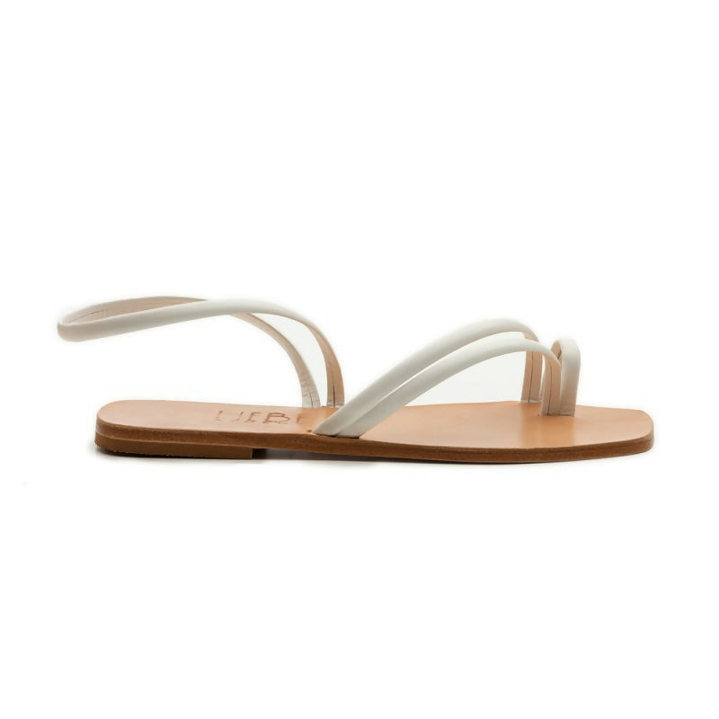 ESTIA LEATHER SANDAL - White