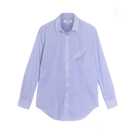 Crooked Boyfriend Shirt - Microstripe