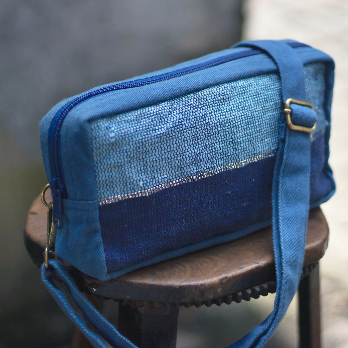 Handcrafted Crossbody from Recycled & Organic Materials