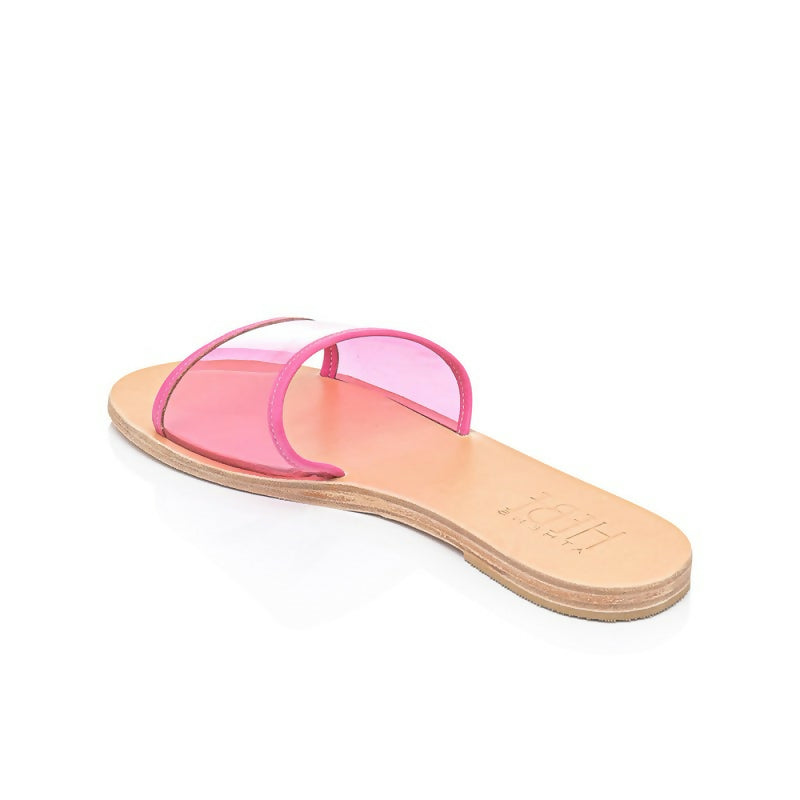 Ersa Pink Leather Sandals