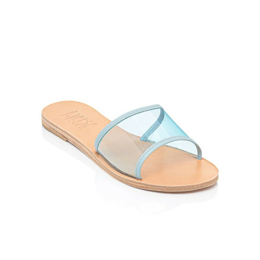 Ersa Light Blue Leather Sandals