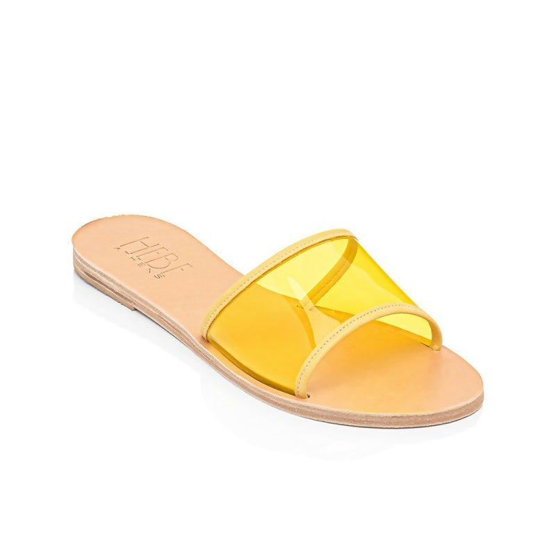 Ersa Yellow Leather Sandals