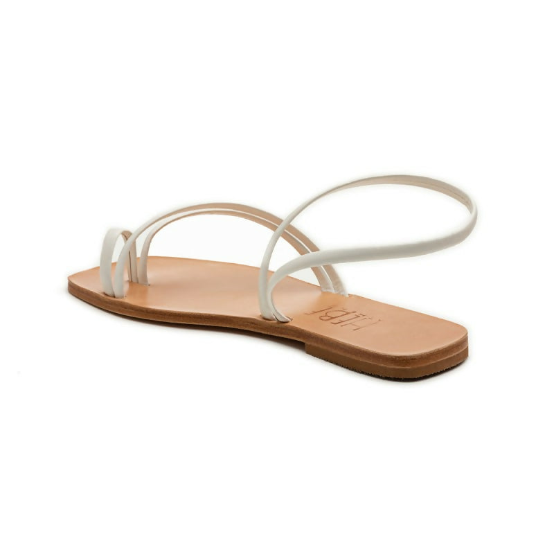 ESTIA LEATHER SANDAL - White