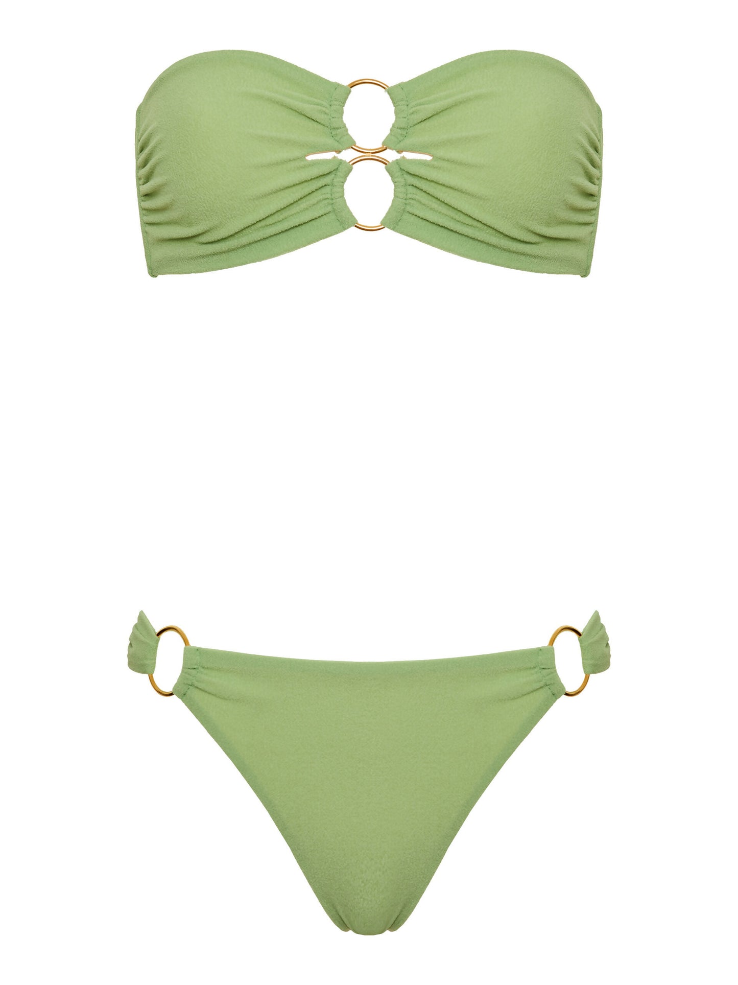 ALIA BIKINI IN MATCHA - Sustainable Bamboo fabric