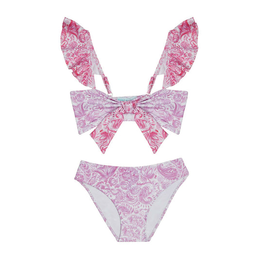 GIRL’S TIE KNOT BIKINI PAISLEY MIX