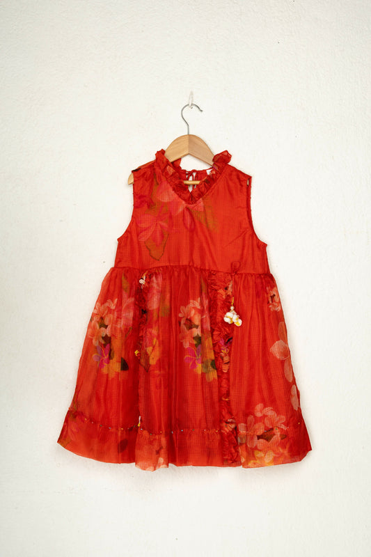 BEADED GARDEN DRESS