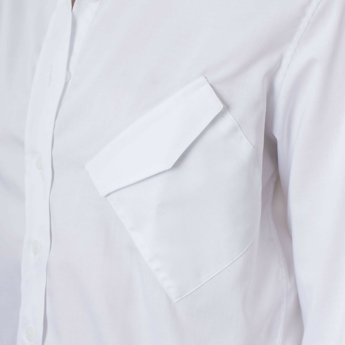 Crooked Boyfriend Shirt - White