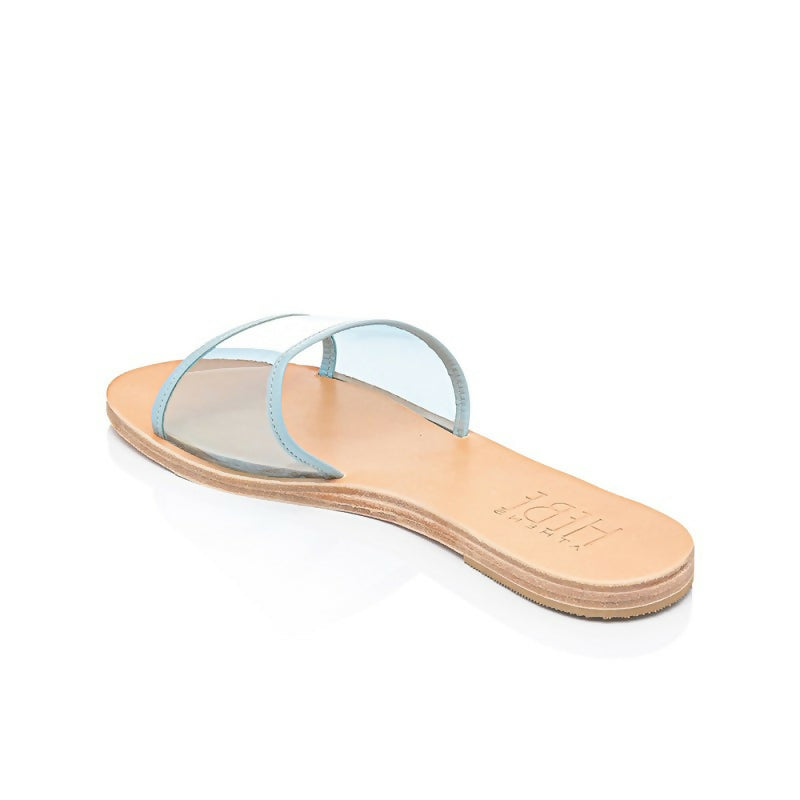 Ersa Light Blue Leather Sandals
