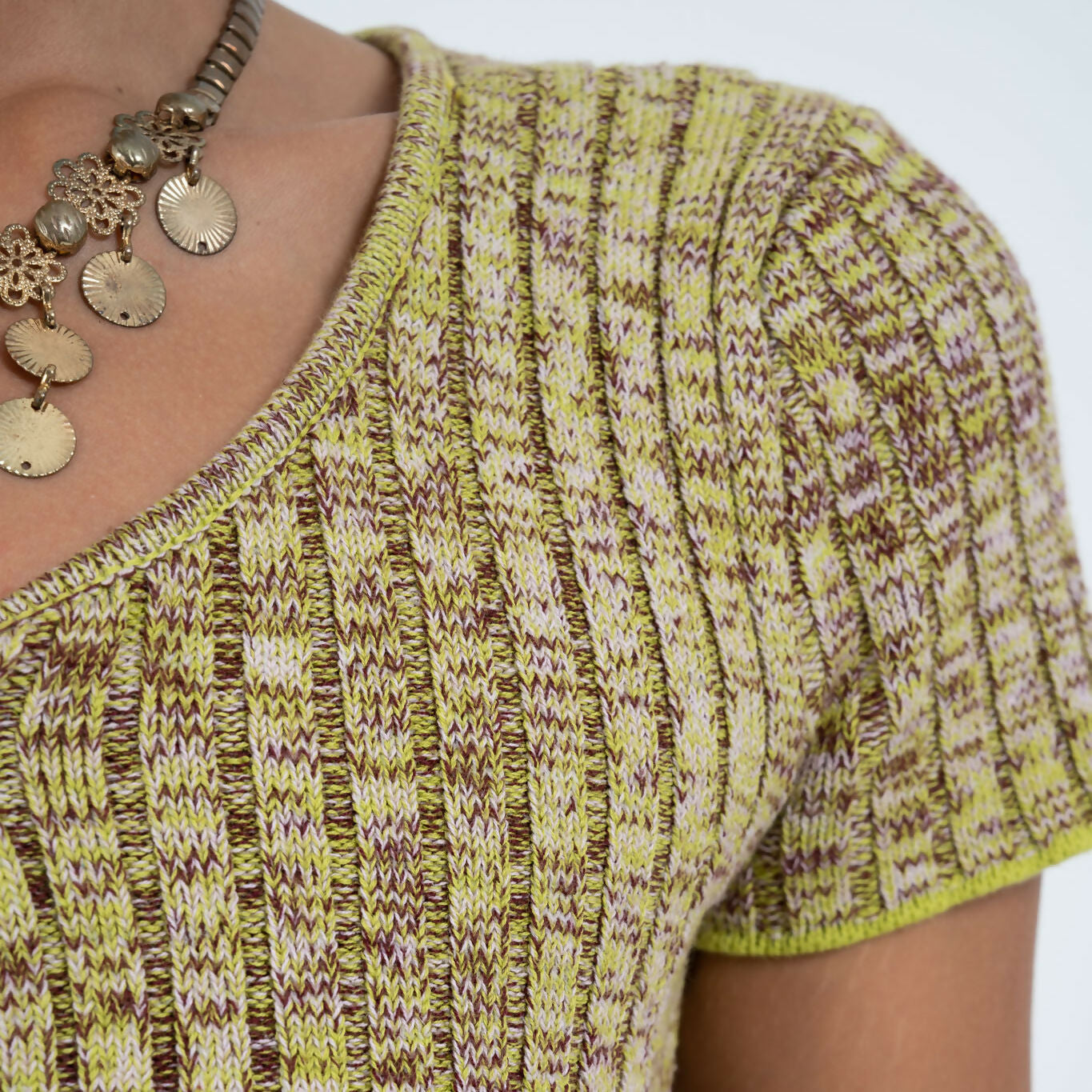Asymmetric Tie Tee in Avo