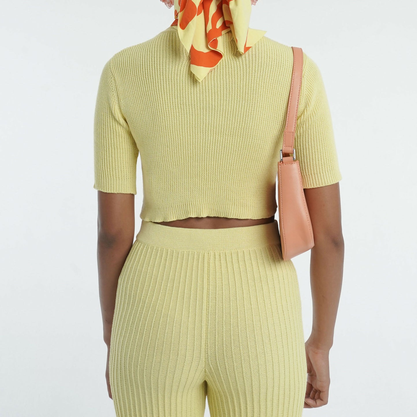Highrise Knit Top in Limoncello