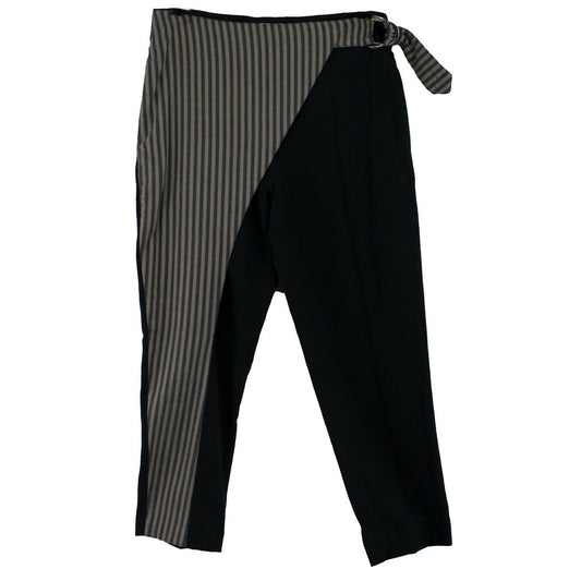 113368_ BICOLOUR PANTS Π-03 BLACK_result