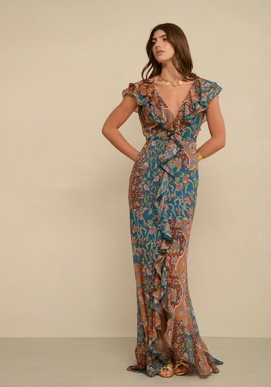 nash-01-venice-brown-petrol-print-maxi-muslin-forema-resort-collection-kalokairino-aerino-forema-nashbyna-natashaavloniti-greekdesigner-weddingdresses