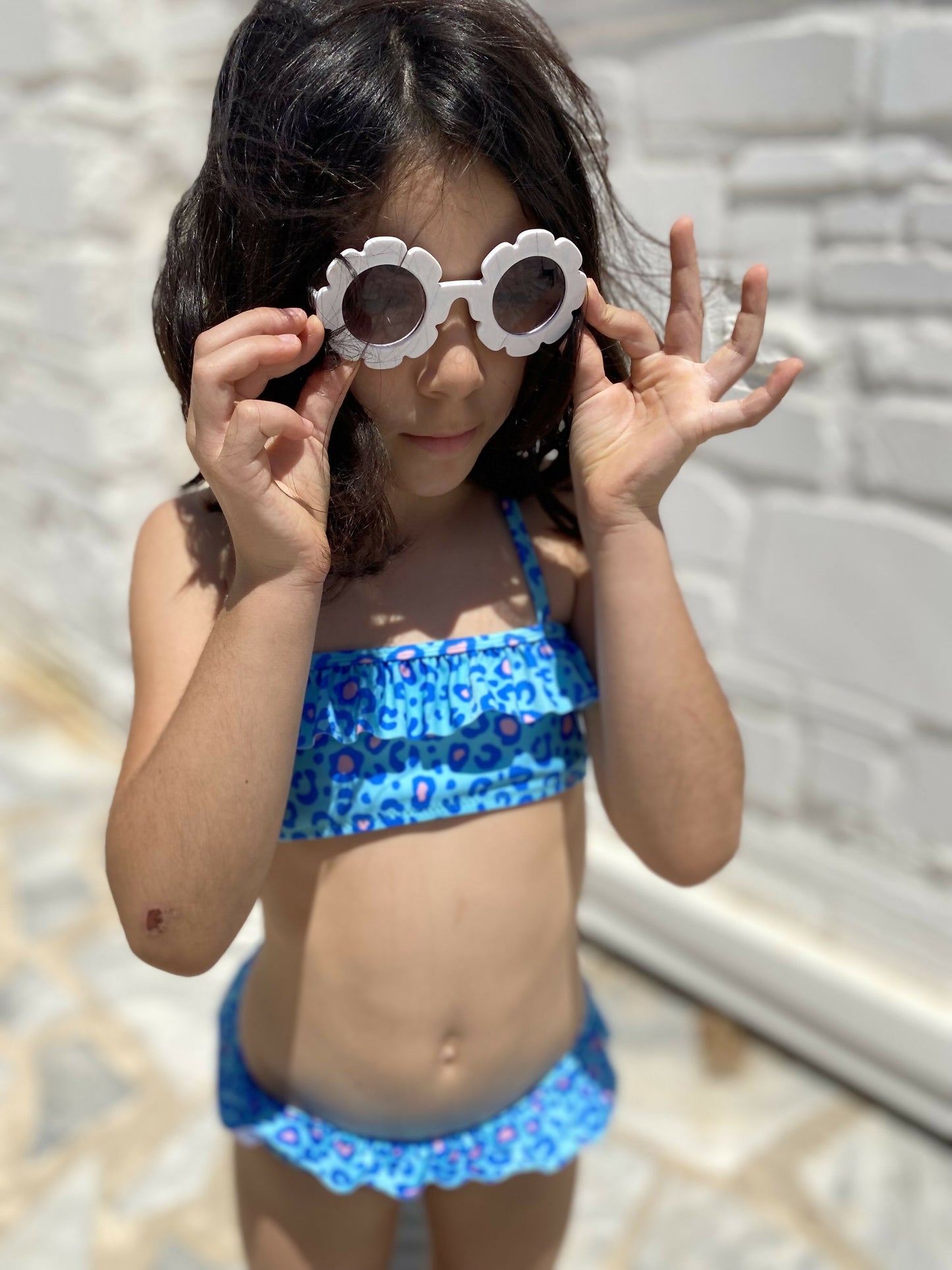 Yoli's Bikini Set – Pink & blue leopard