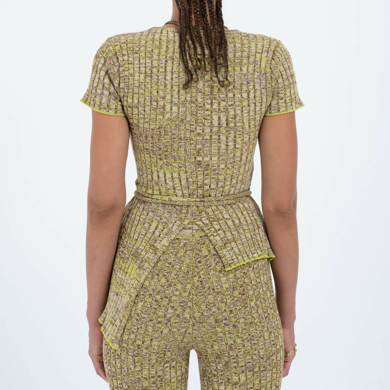 Asymmetric Tie Tee in Avo