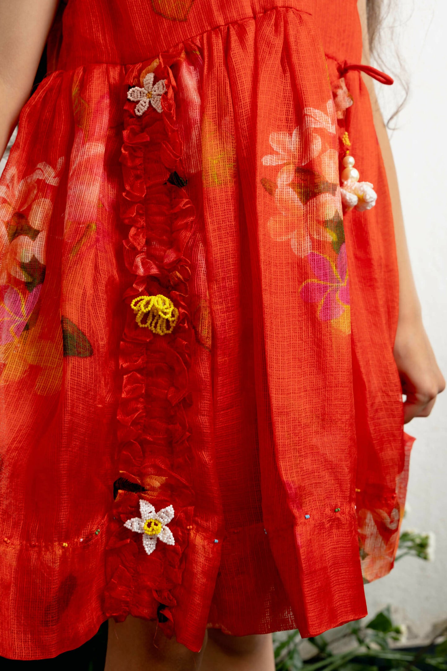 BEADED GARDEN DRESS