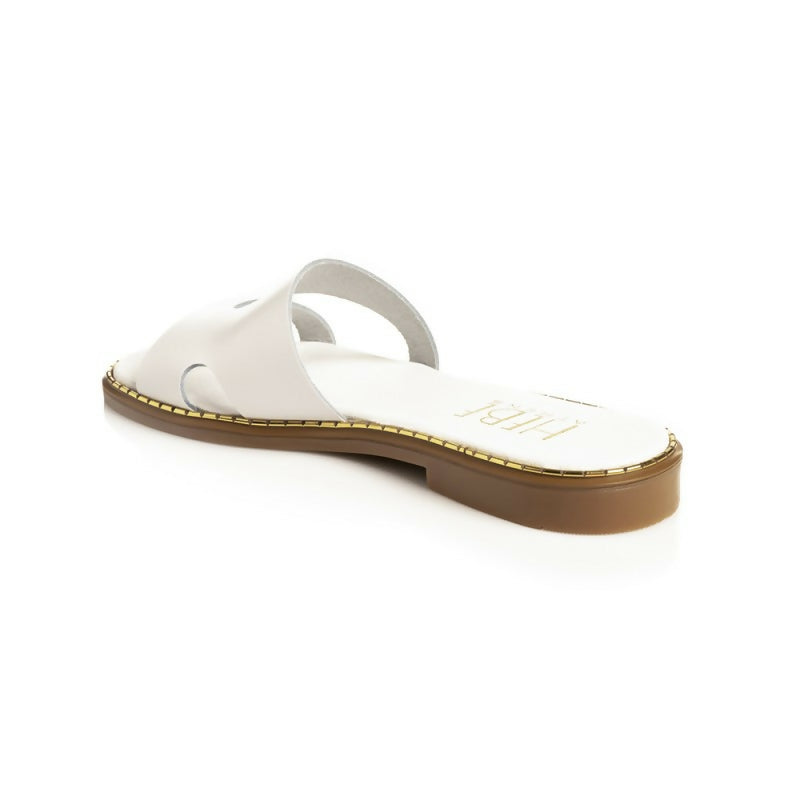 Selene Handamade Leather Sandals - White