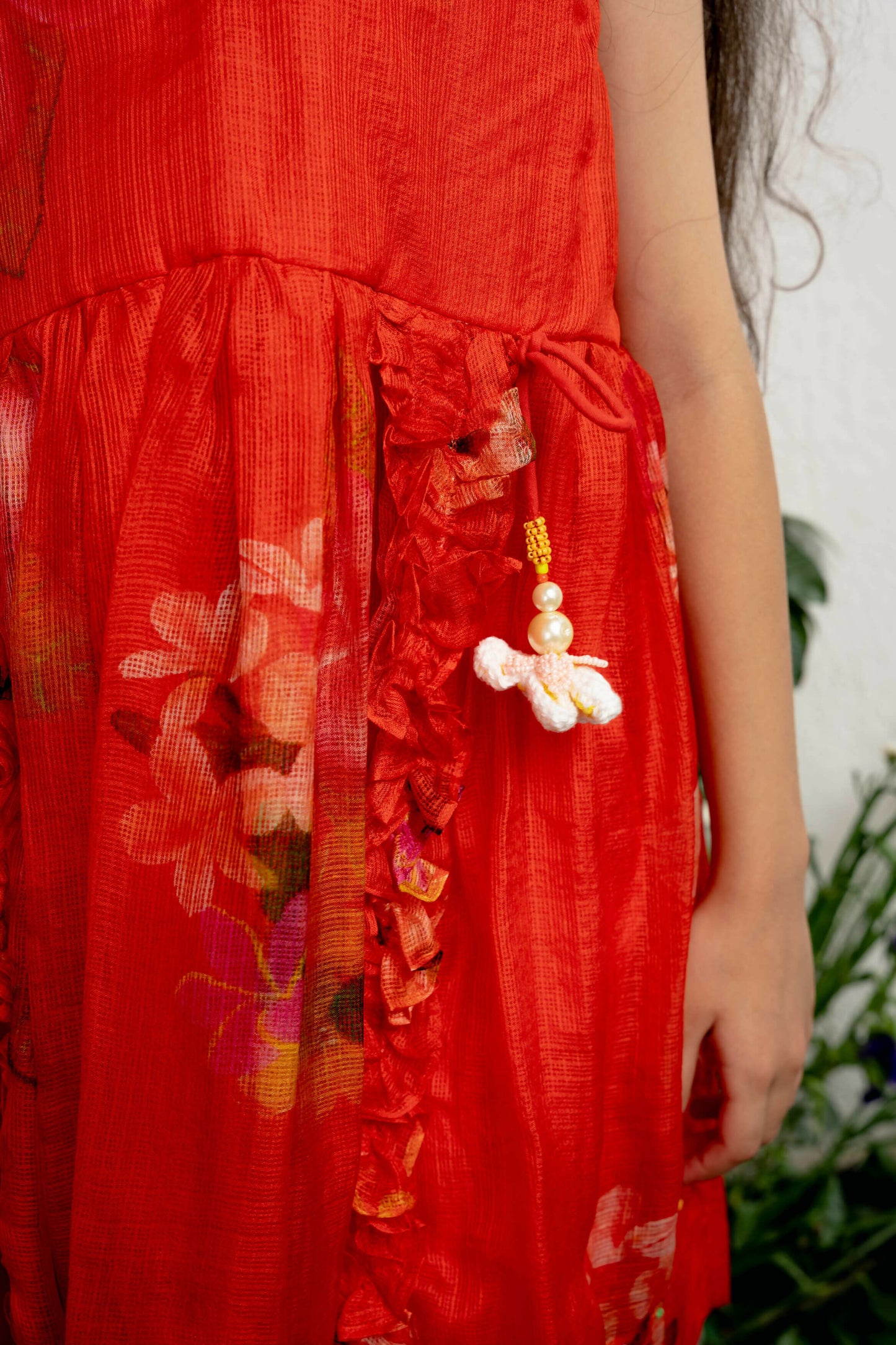 BEADED GARDEN DRESS