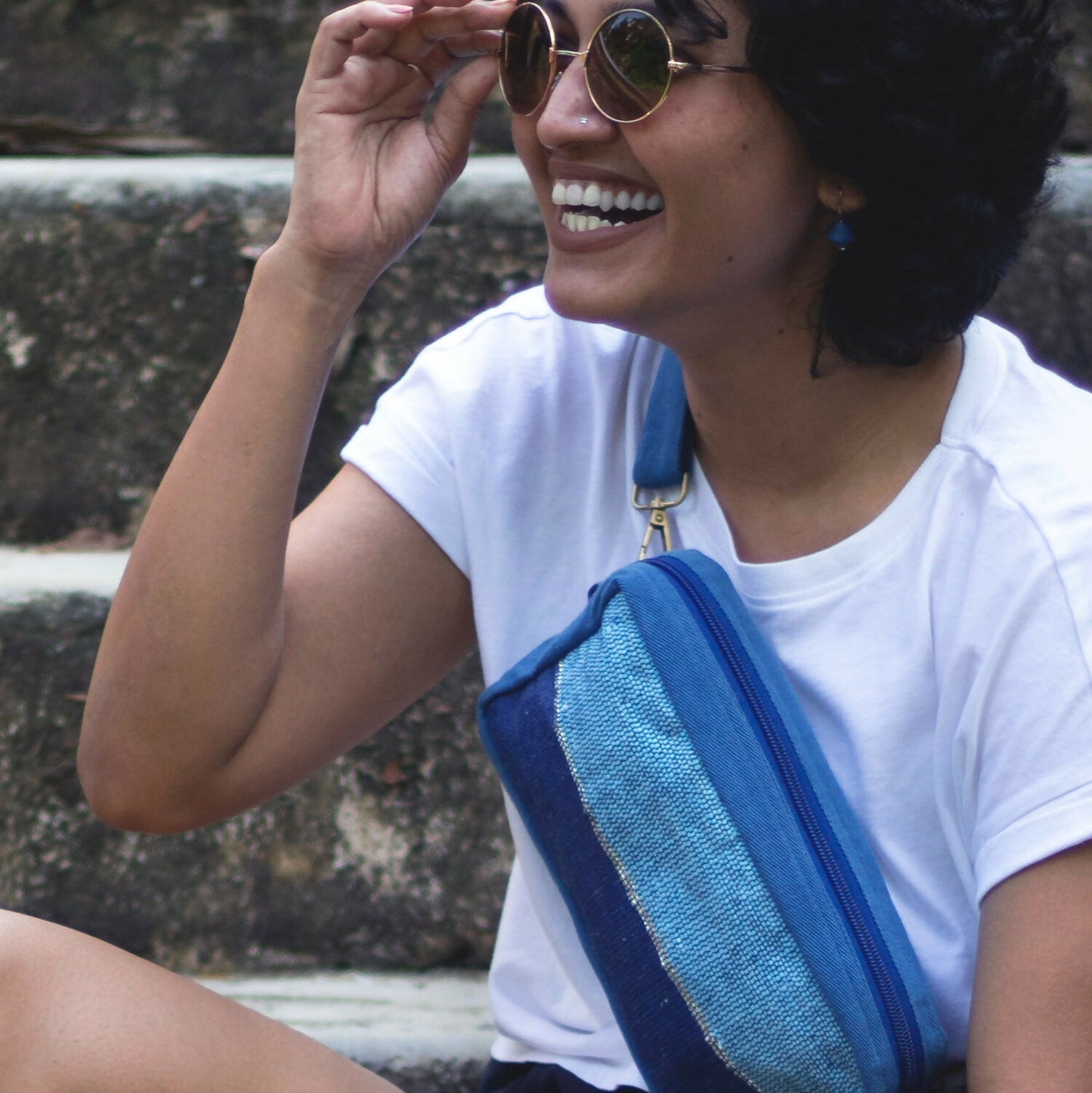 Handcrafted Crossbody from Recycled & Organic Materials