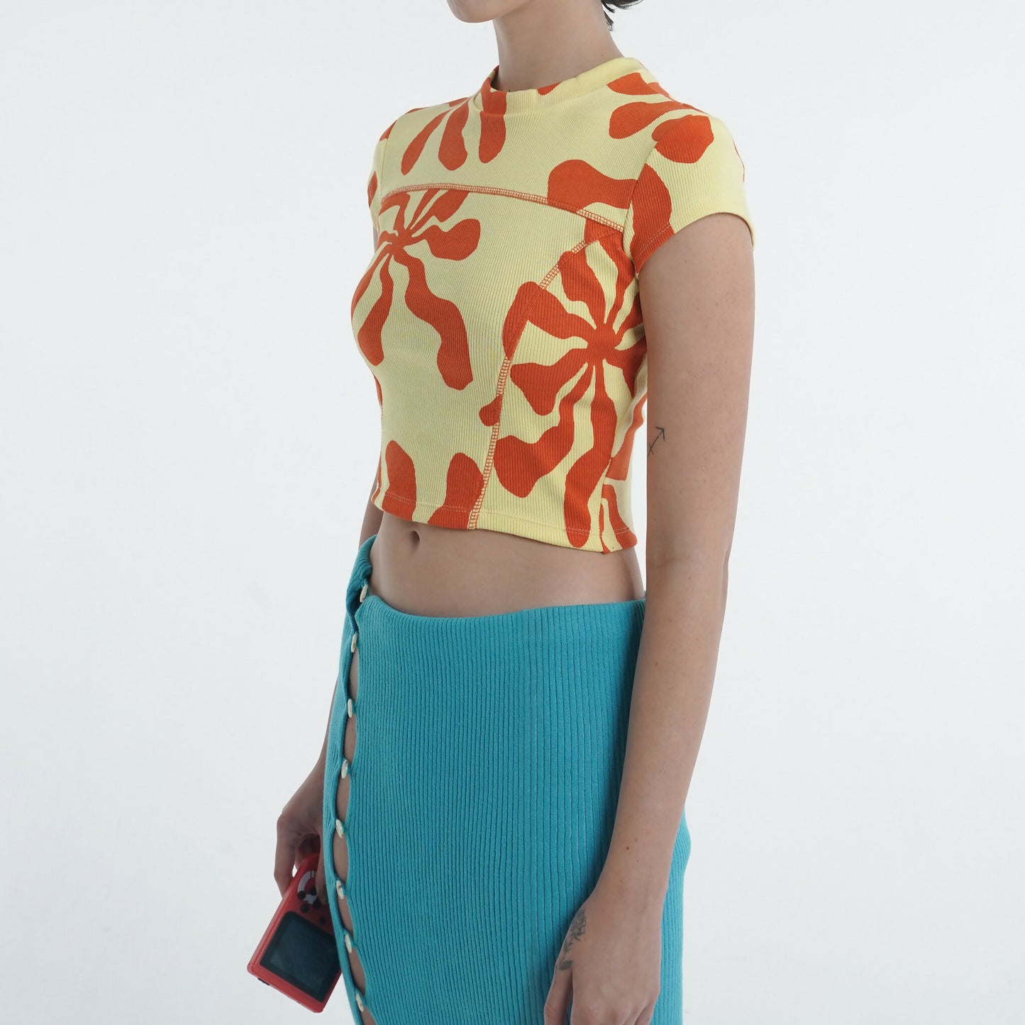 Raglan Tee in Tequila Sunrise