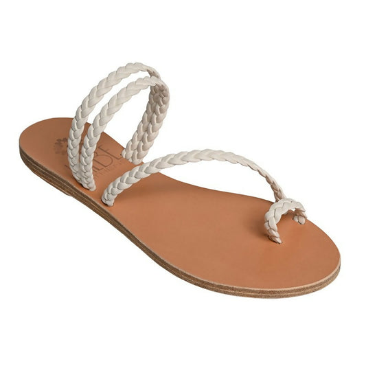 PERSEPHONE HANDMADE LEATHER SANDAL - White