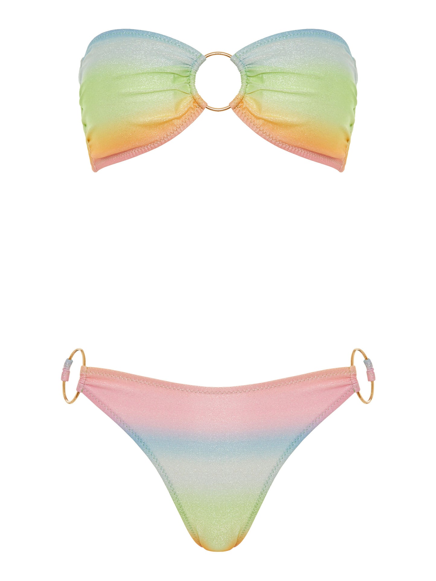 AMANDA BIKINI RAINBOW - LUREX FABRIC