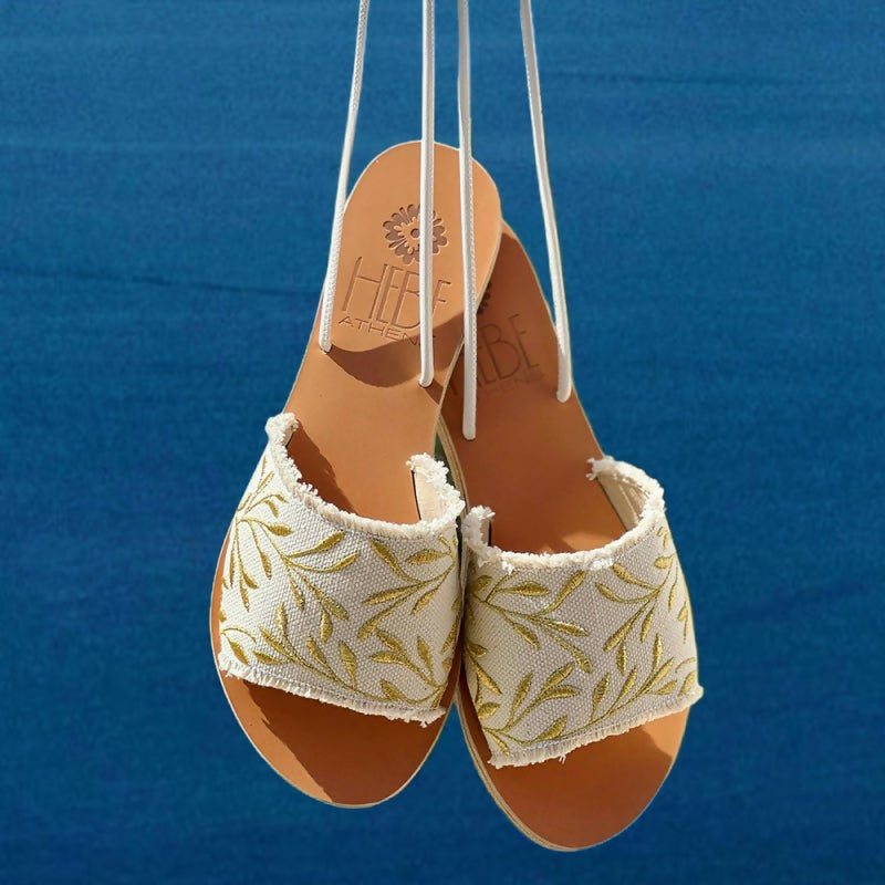 ELIA LEATHER SANDAL - Gold