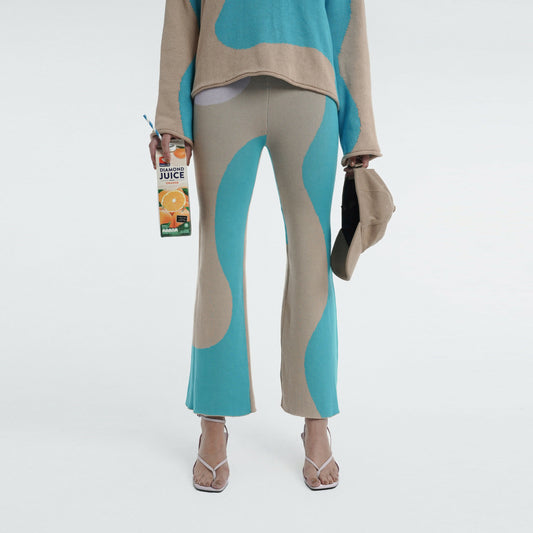 Sunrise Raw Edge Pant in Bubble O'Bill